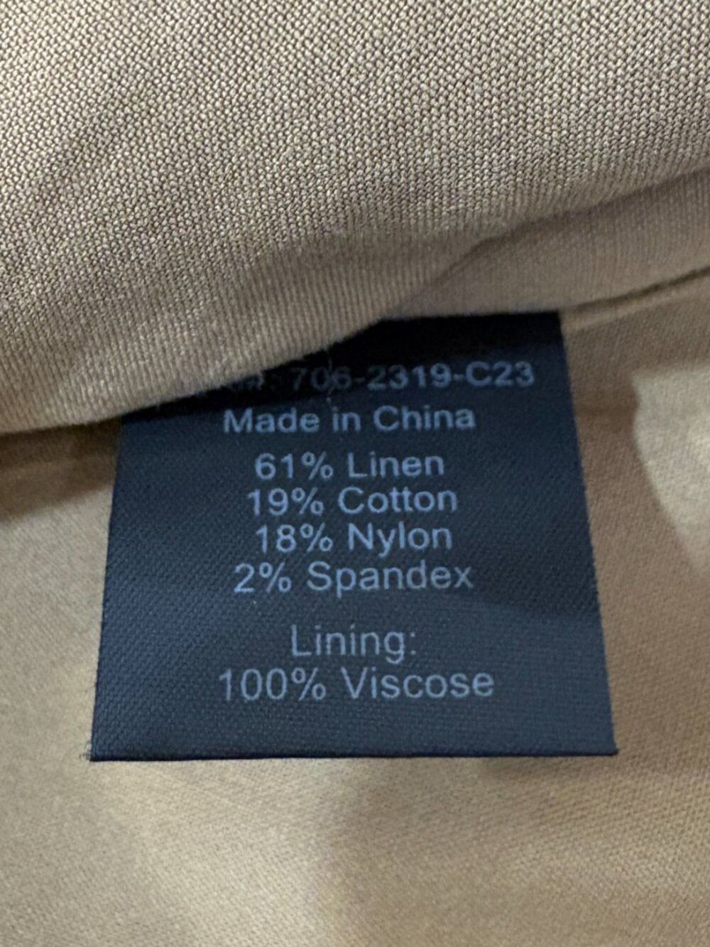NWT 🌟 JENNI KAYNE 🌟 LINEN KEATON BLAZER KHAKI SZ 2 - Picture 10 of 11